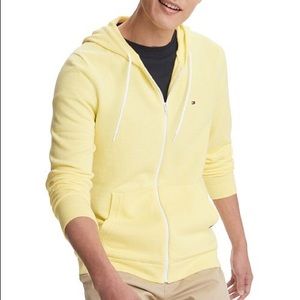 Tommy Hilfiger Men’s Yellow Drawstring Hoodie